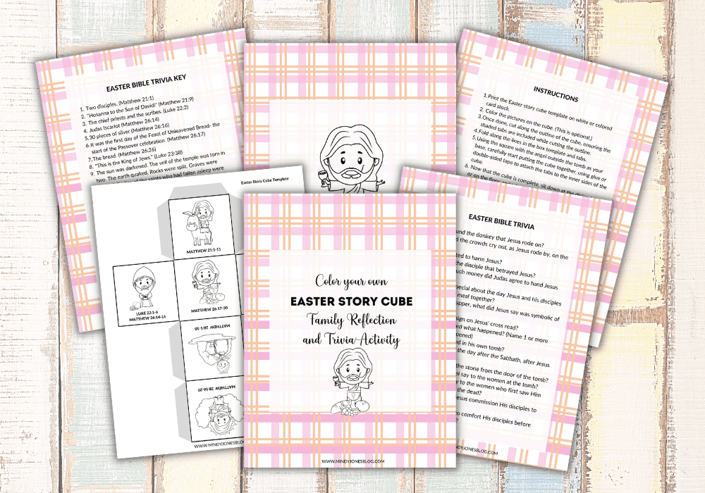 Free printable resurrection easter story activity for kids pages