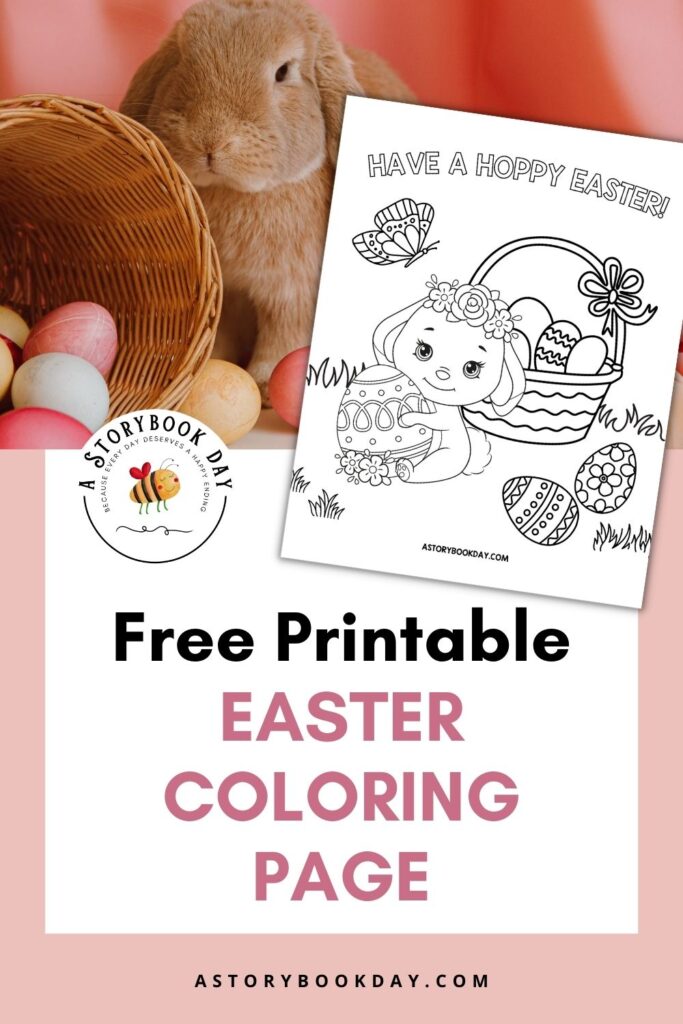 Have a hoppy easter with this free printable coloring page