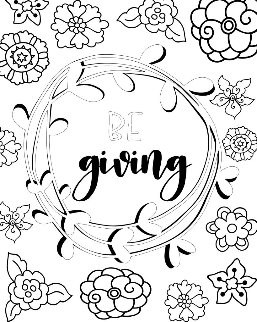 Free printable attitudes coloring sheets