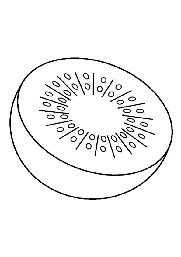 Coloring pages kiwi fruit coloring page for kids