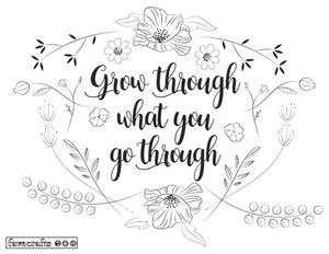 Inspirational coloring pages