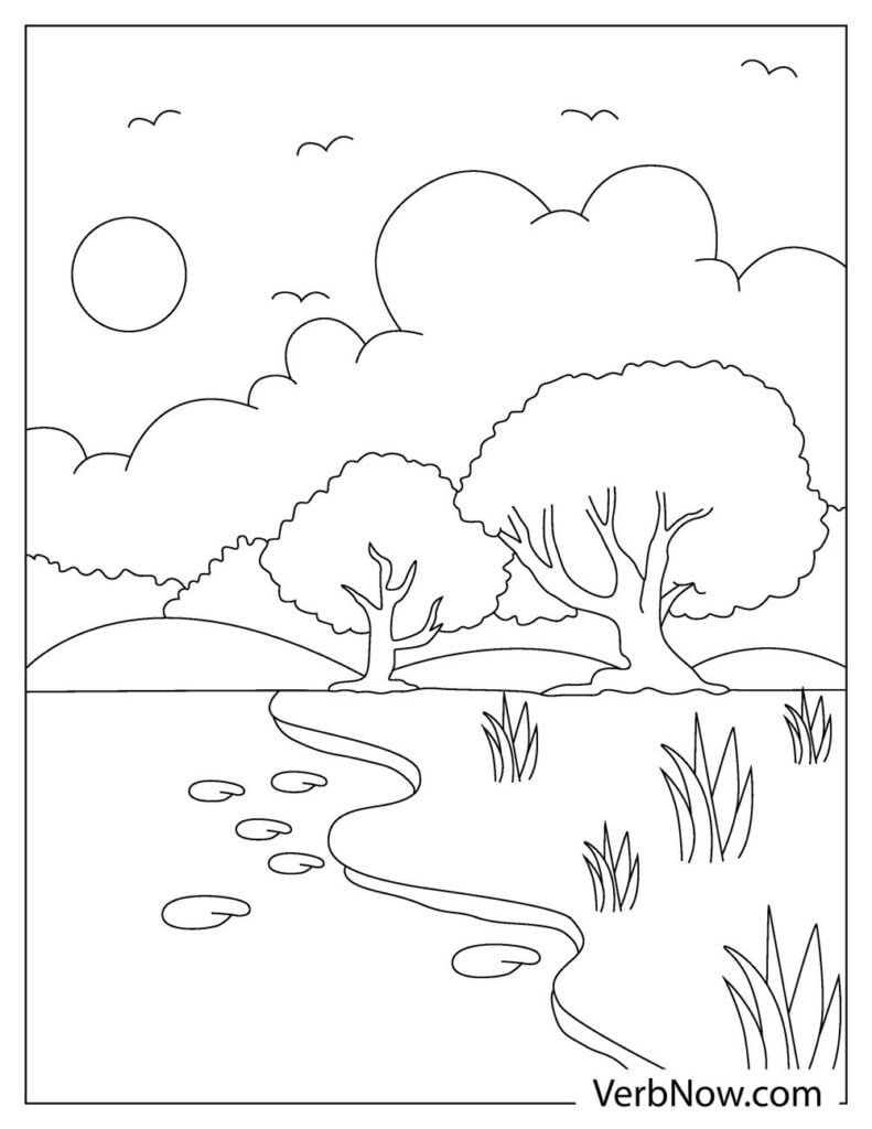 Free nature coloring pages book for download printable pdf