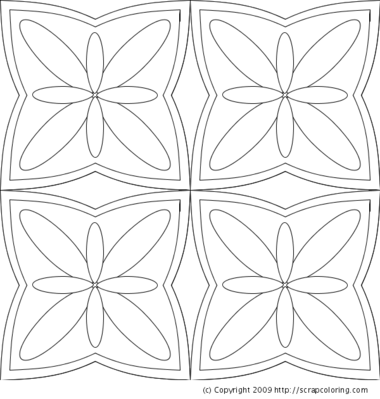 Pattern coloring page