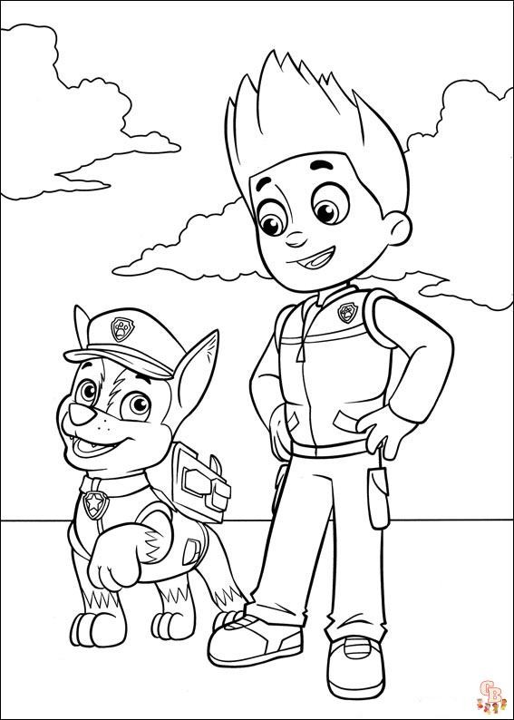 Fun and free paw patrol coloring pages for kids gbcoloring