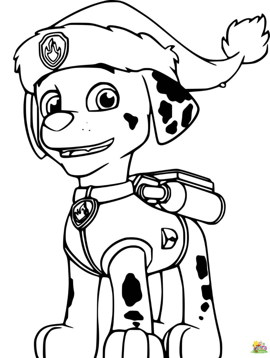 Paw patrol coloring pages for kids