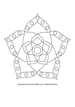 Rangoli louring pages