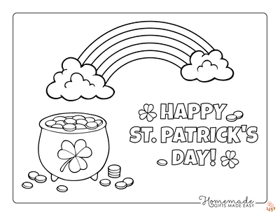 Saint patricks day coloring pages for kids