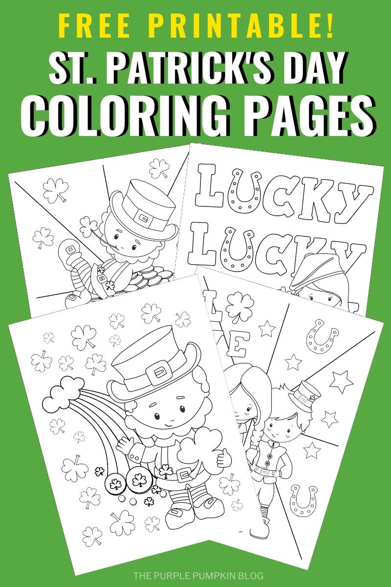 Free printable st patricks day loring pages st pattys loring