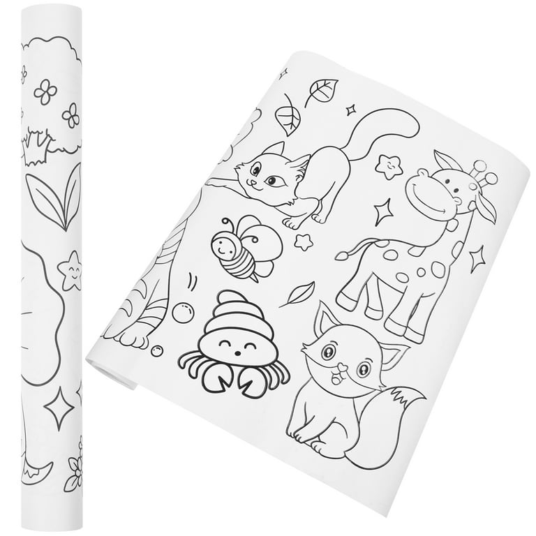 Nuolux rolls of drawing paper rolls kids coloring painting rolls kids graffiti roll papers kids coloring posters