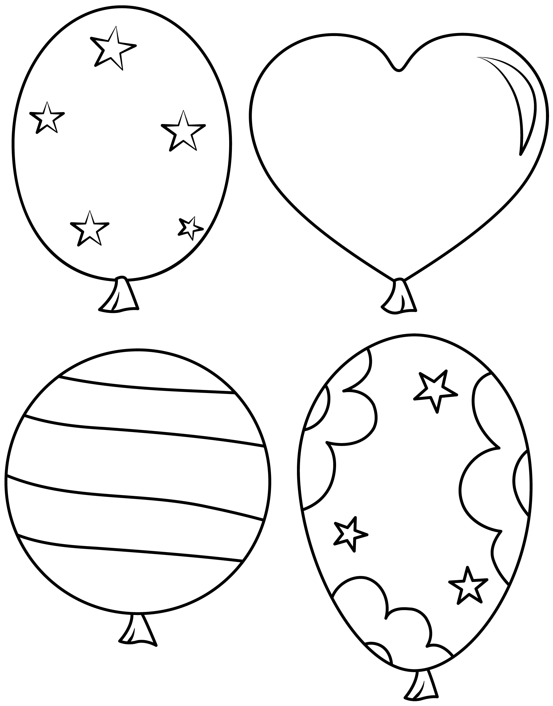 Birthday balloons printable template free printable papercraft templates