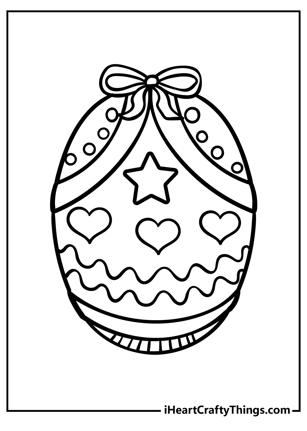 Easter egg coloring pages free printables