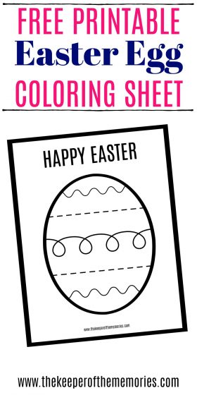 Free printable easter coloring sheet for little kids