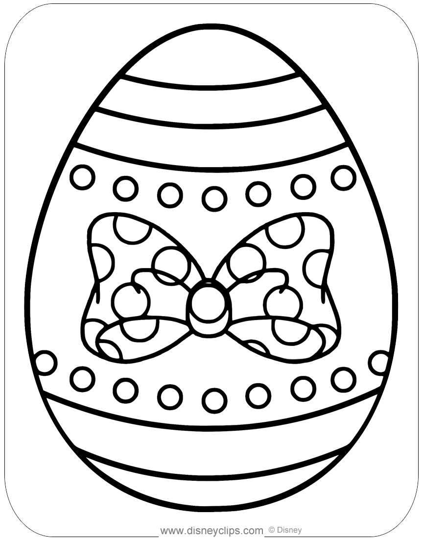 Disney easter egg coloring pages