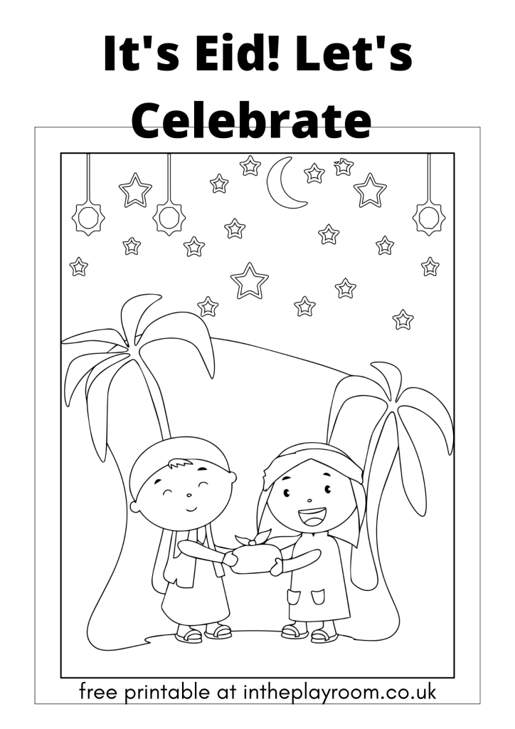 Free printable eid loring pages for kids