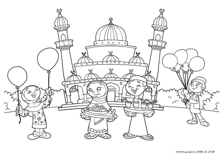 Coloring page eid ul