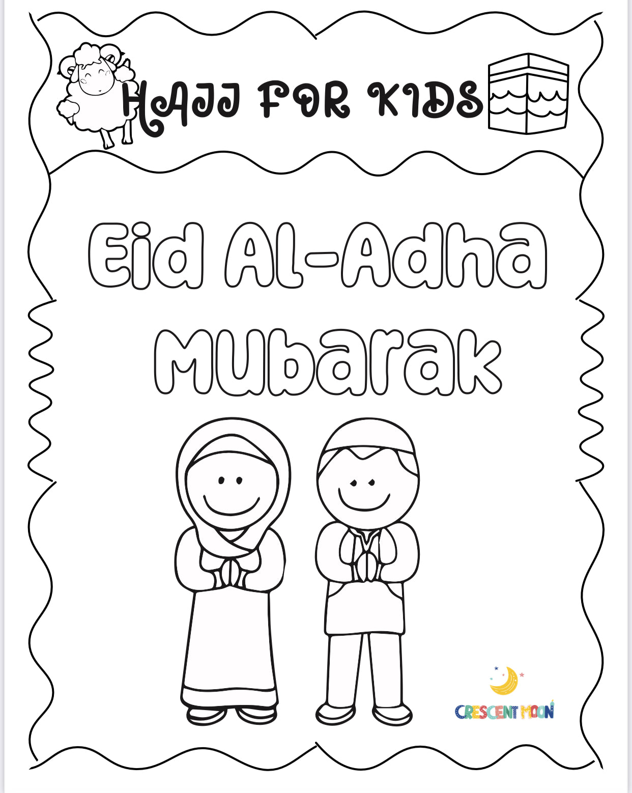 Hajj printable worksheets best worksheets crescent moon store