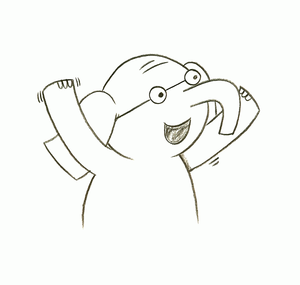Elephant and piggie coloring pages â