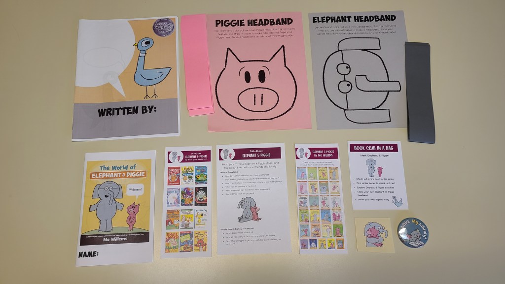 Book club in a bag elephant piggie kit