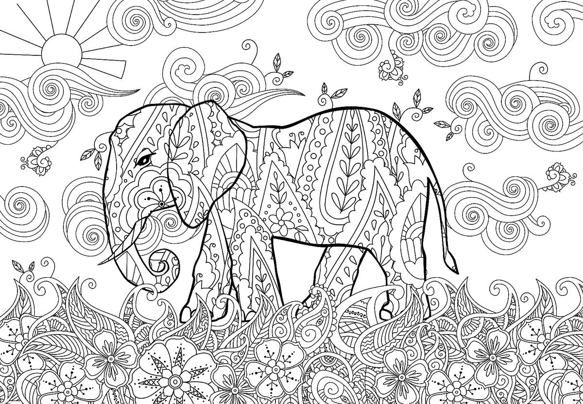 Elephant coloring pages free fun printable elephant coloring pages for kids adults printables mom