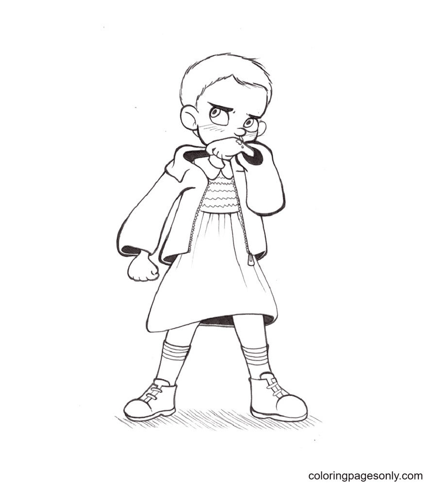Stranger things coloring pages printable for free download