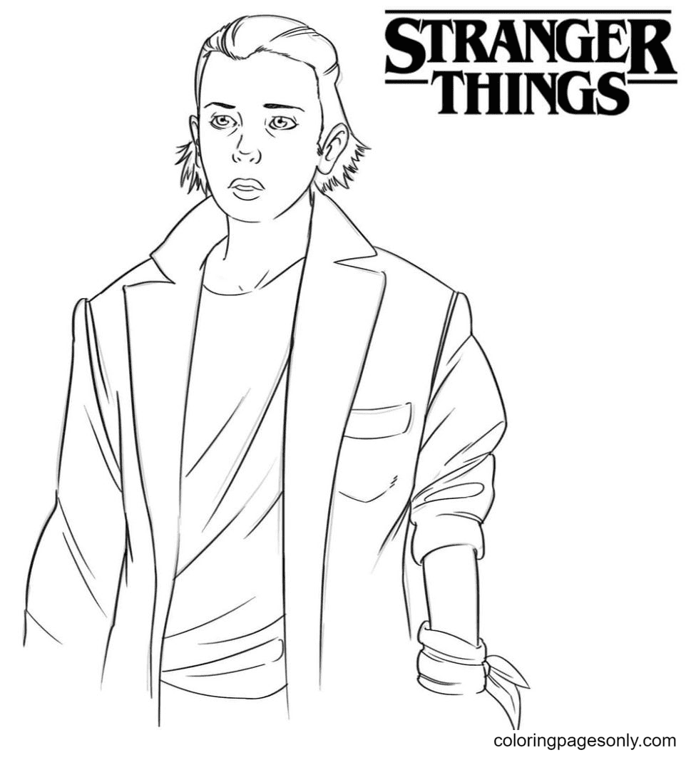 Stranger things coloring pages printable for free download
