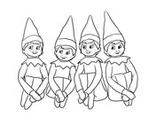 Elf on the shelf coloring pages free coloring pages