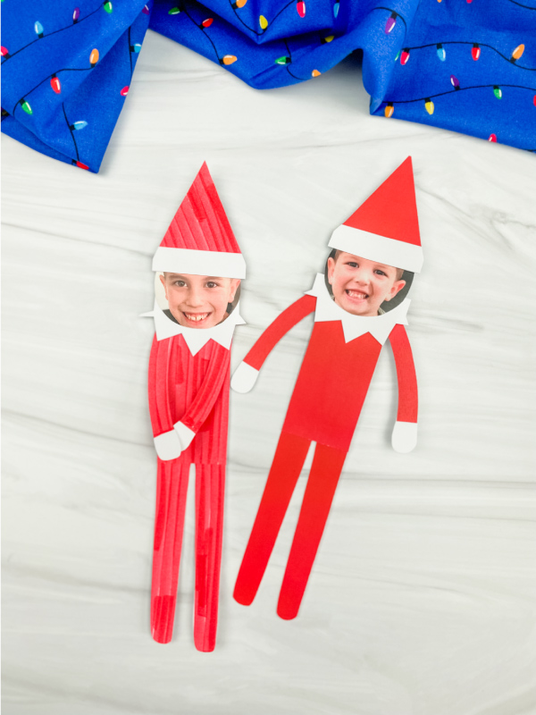 Elf on the shelf photo craft free template