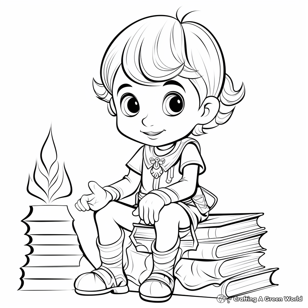 Elf on the shelf coloring pages