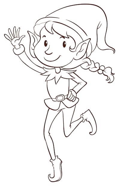 Elf coloring pages images