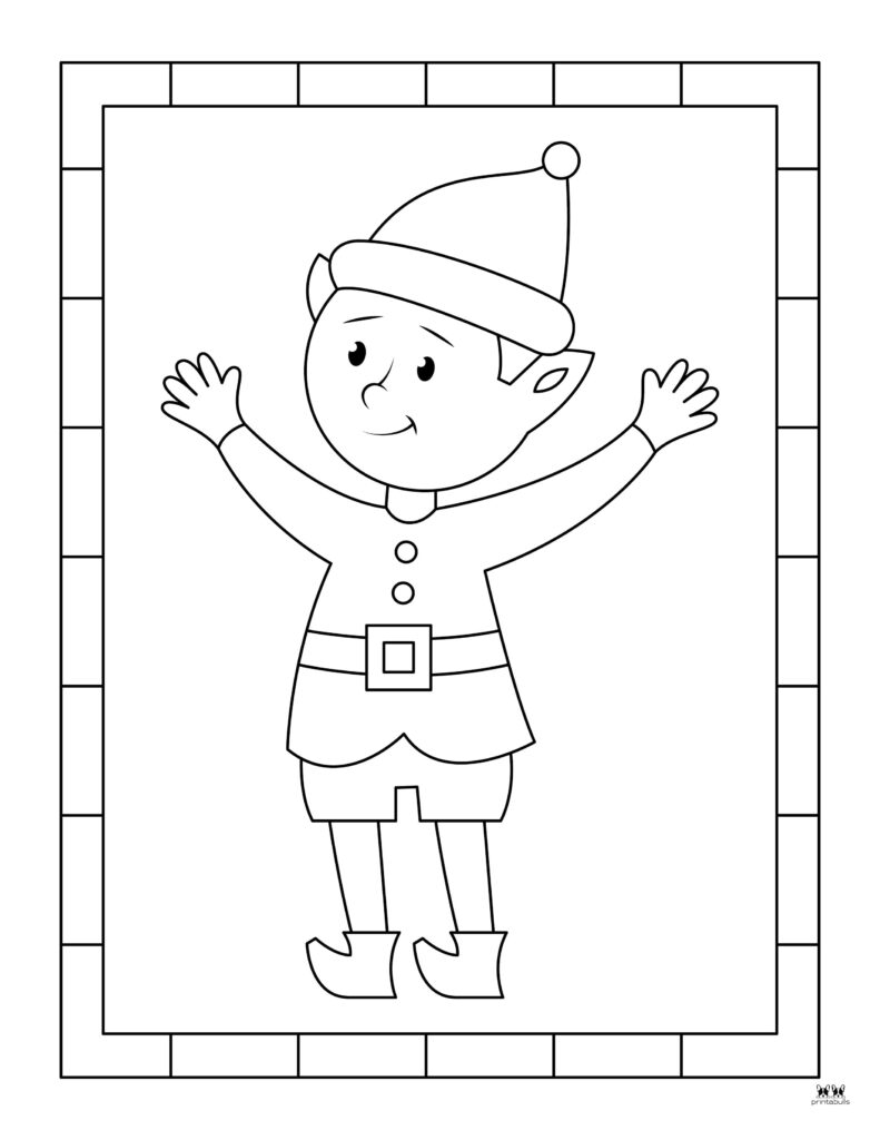 Elf coloring pages