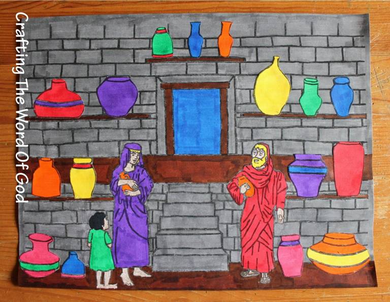 Widow crafting the word of god