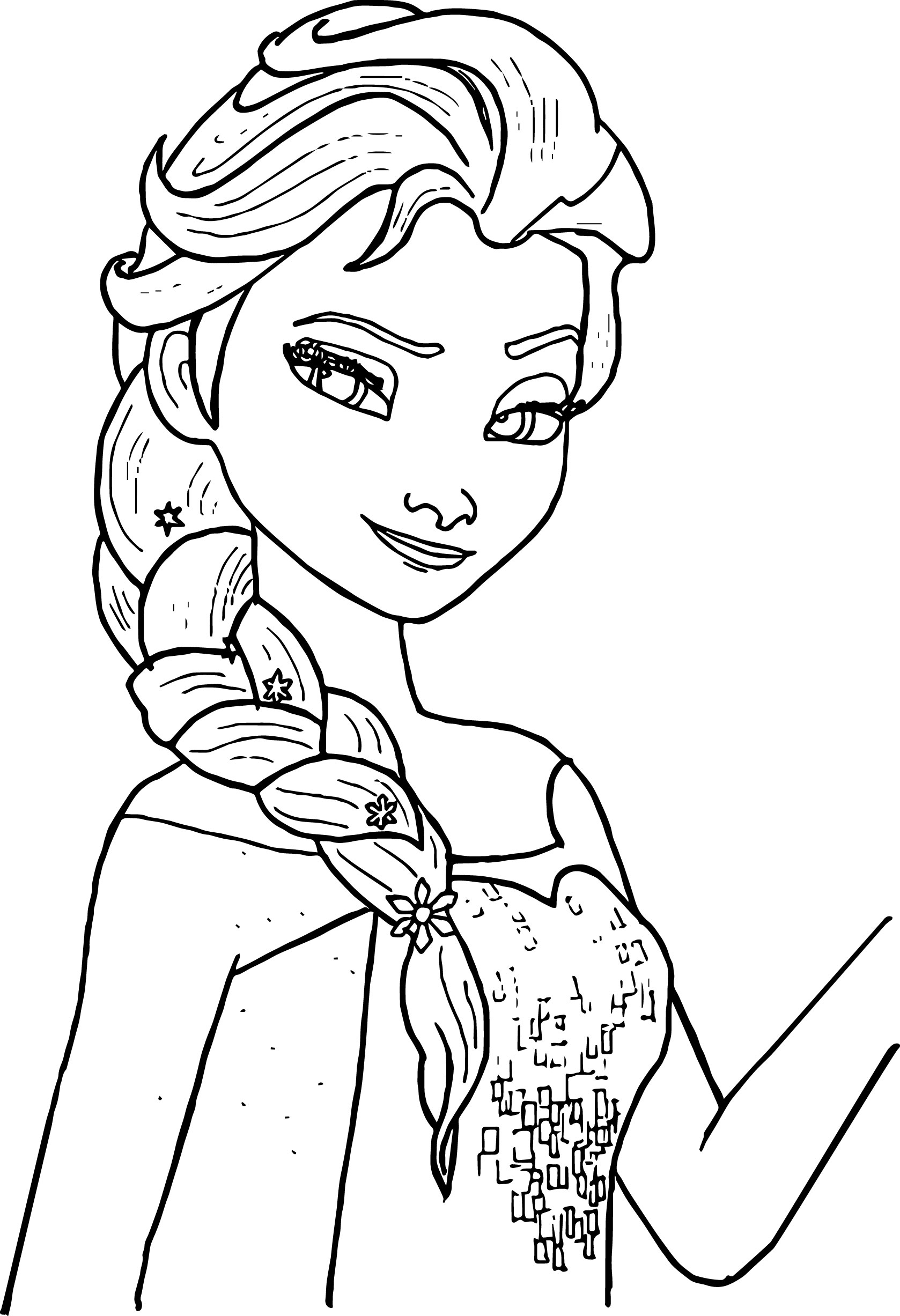 Free printable elsa coloring pages for kids