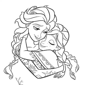 Frozen coloring pages frozen elsa coloring book birthday party favor activity printable frozen coloring book best gift for girls