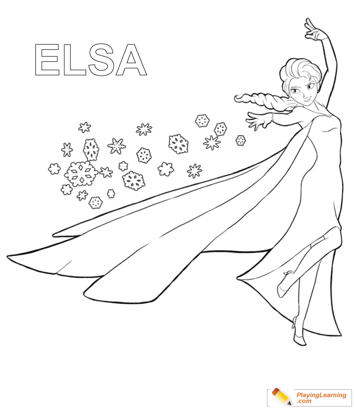 Elsa coloring page free elsa coloring page