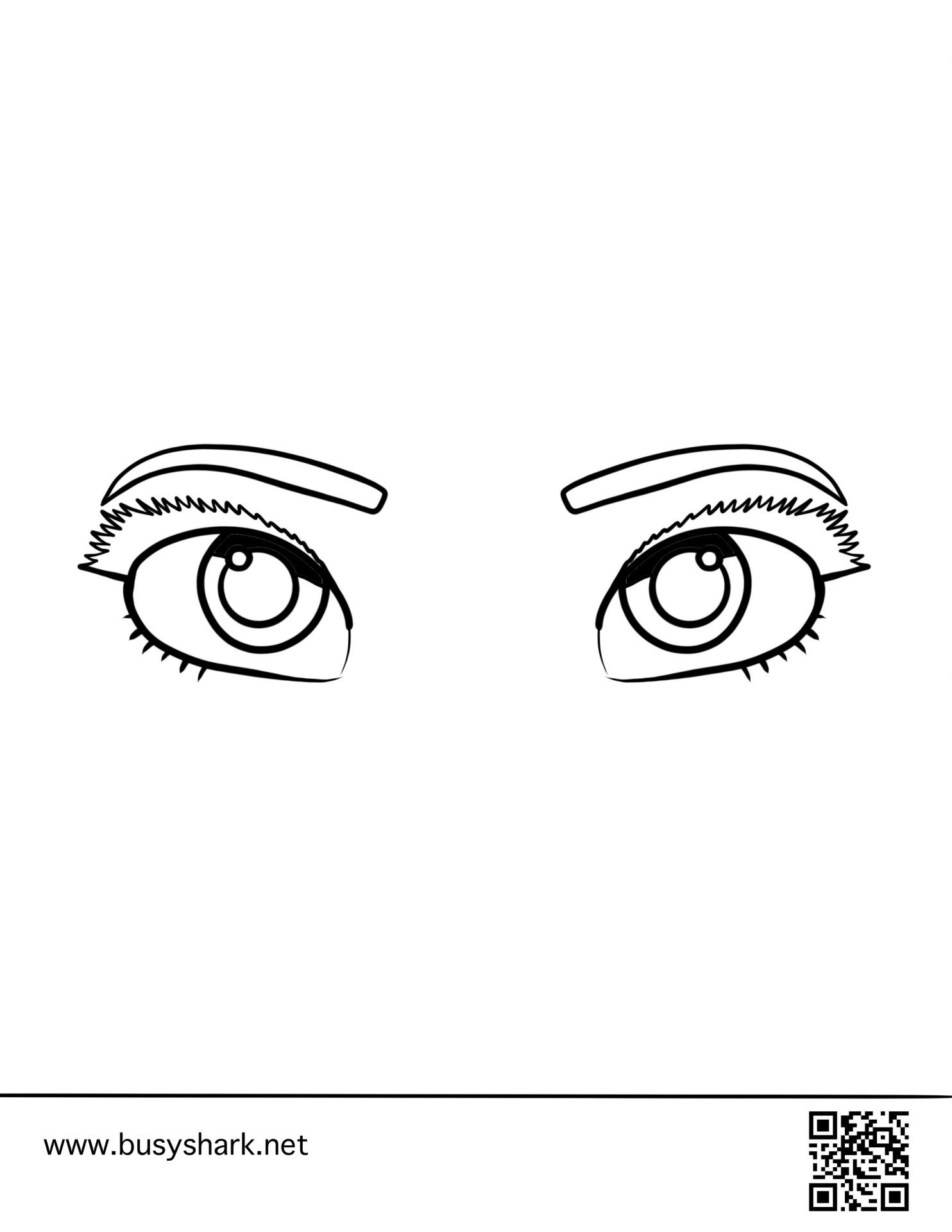 Elsa eyes coloring page