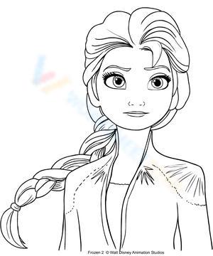 Free printable elsa coloring pages for children