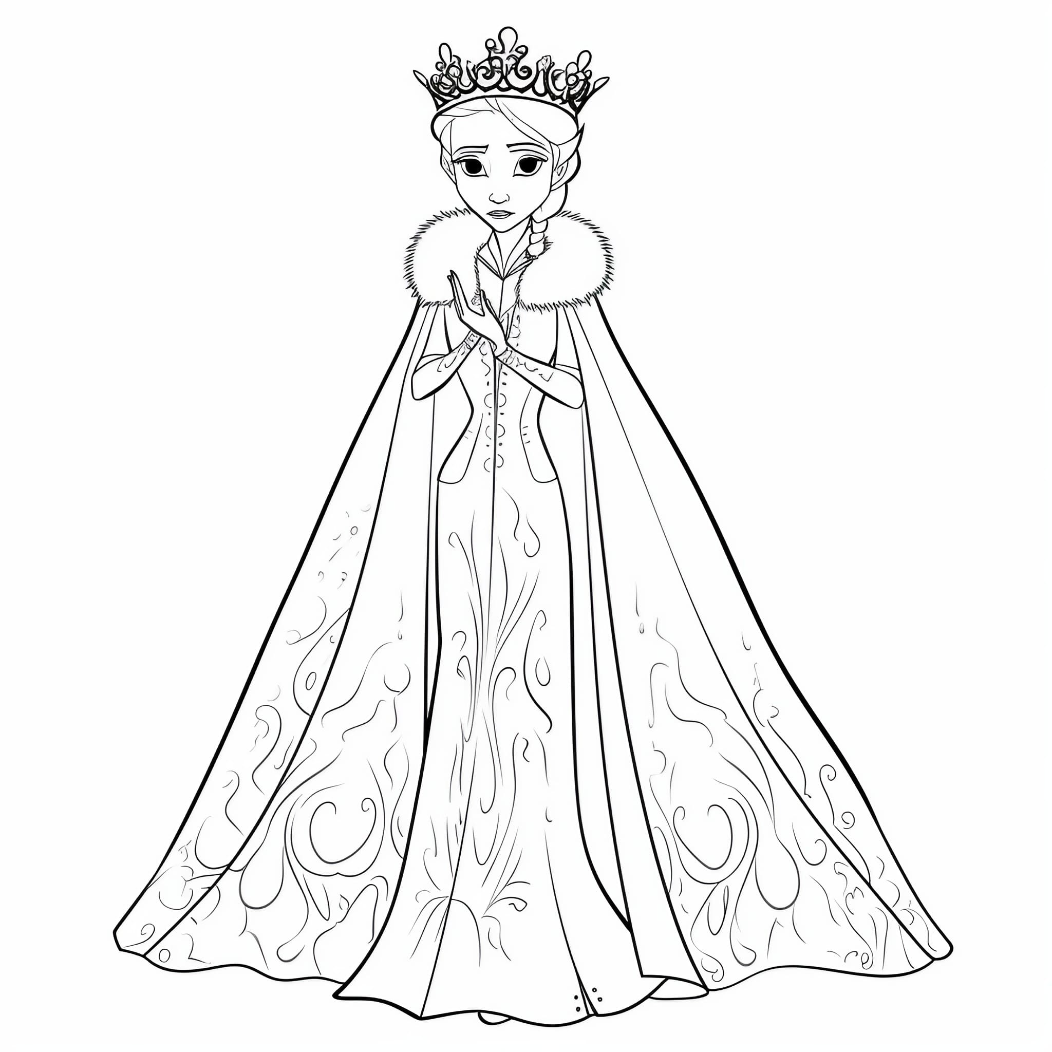 Elsa coloring pages for free and printable