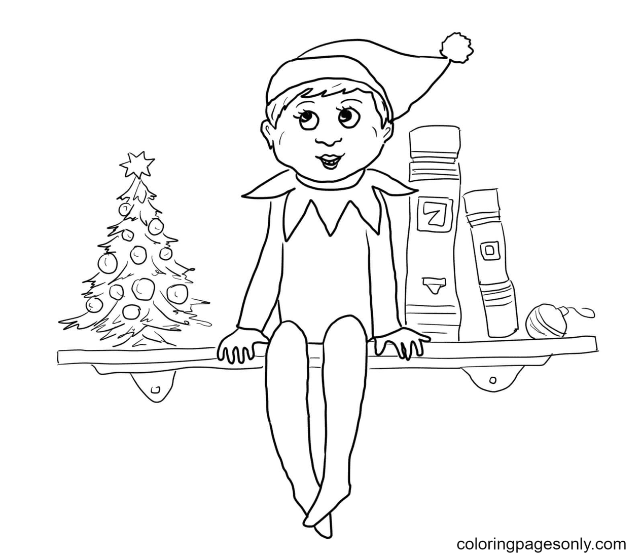 Elf coloring pages printable for free download