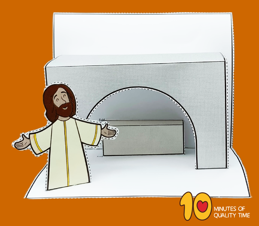 Empty tomb of jesus easter craft â minutes of quality time