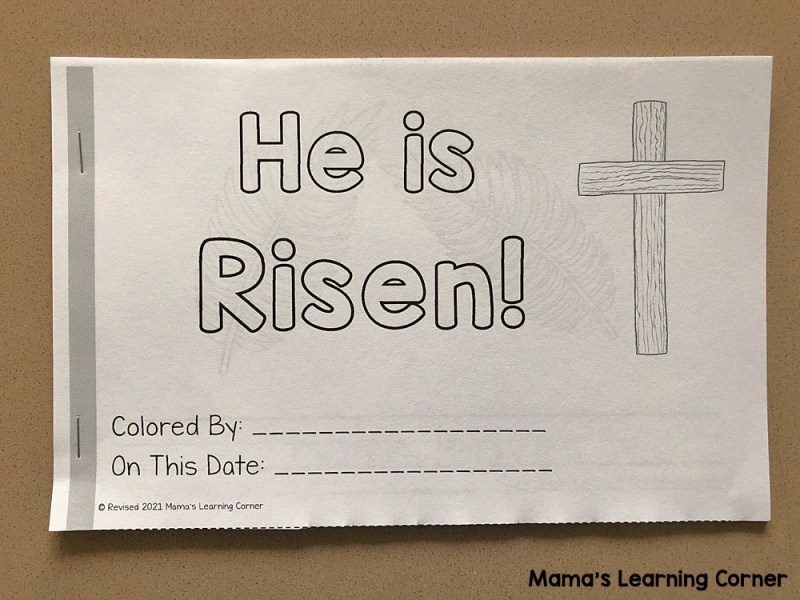 Christian easter coloring pages