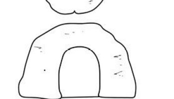 Empty tomb religious easter craft coloring page