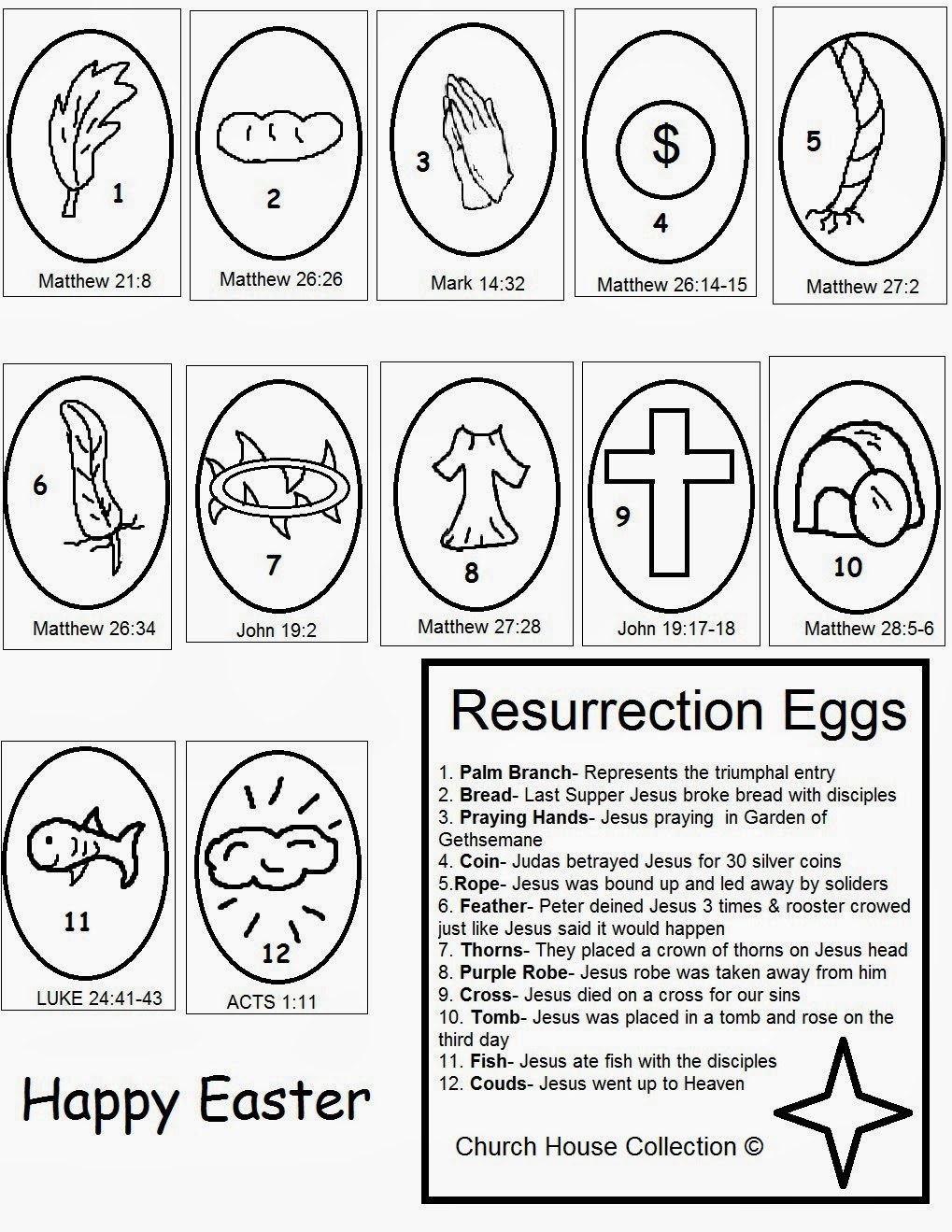 Church house collection blog easter resurrection eggs craft