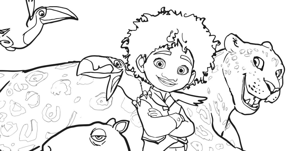 Free download encanto antonio coloring page