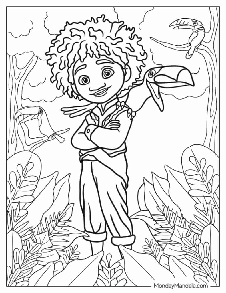 Encanto coloring pages free pdf printables