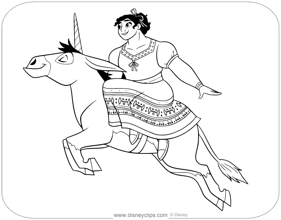 Free printable encanto coloring pages in pdf