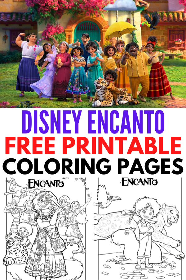 Free printable disney encanto coloring pages