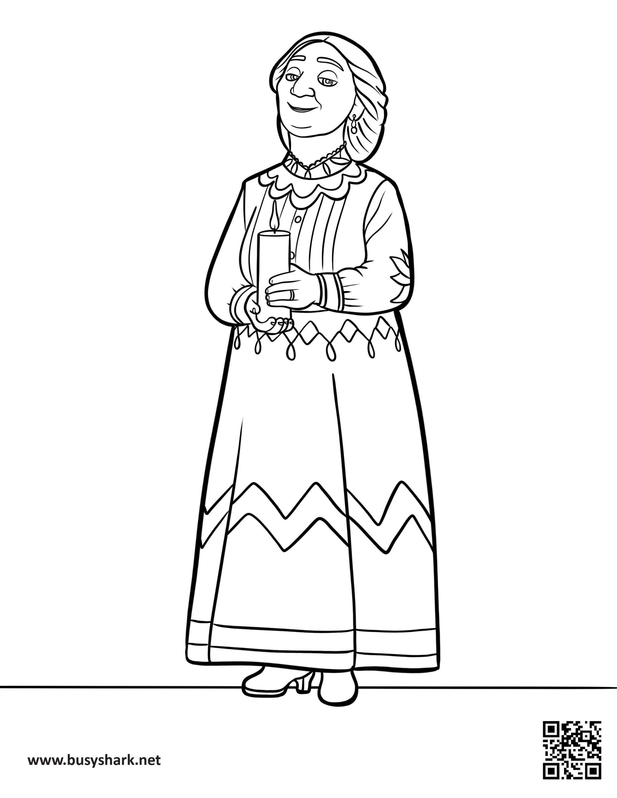 Abuela alma encanto coloring page