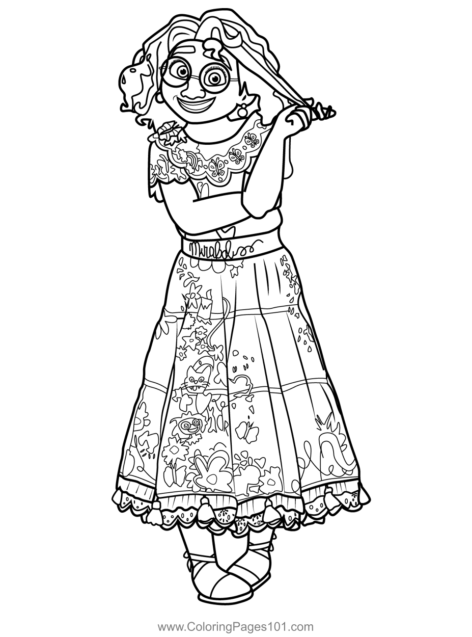 Mirabel coloring page for kids