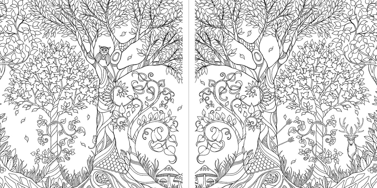 Miniature enchanted forest coloring book â jules enchanting gifts