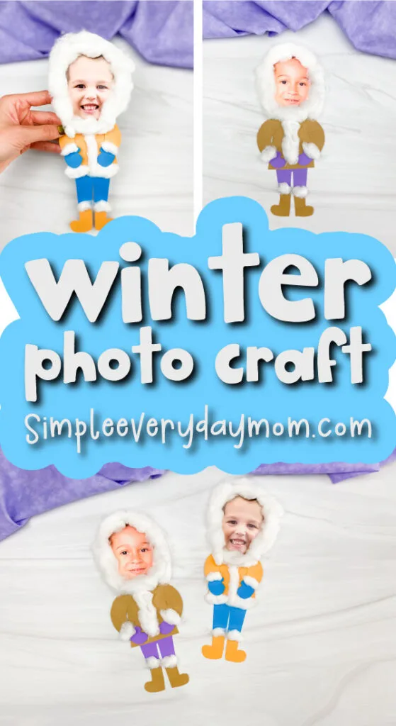 Photo eskimo craft for kids free template